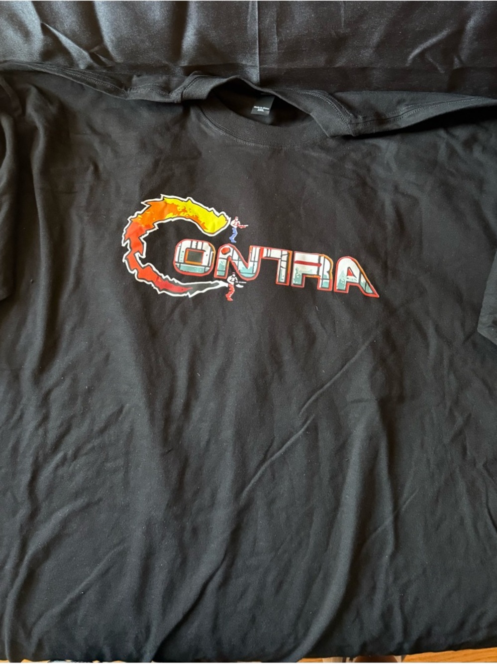 New Contra Graphic Logo Black Men's T-Shirt Size 3X